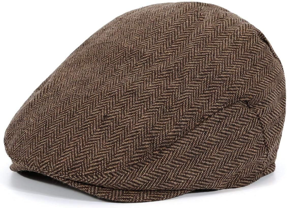 Men'S Flat Ivy Gatsby Newsboy Hat Winter Spring Autumn Driving Cabbie Hunting Cap