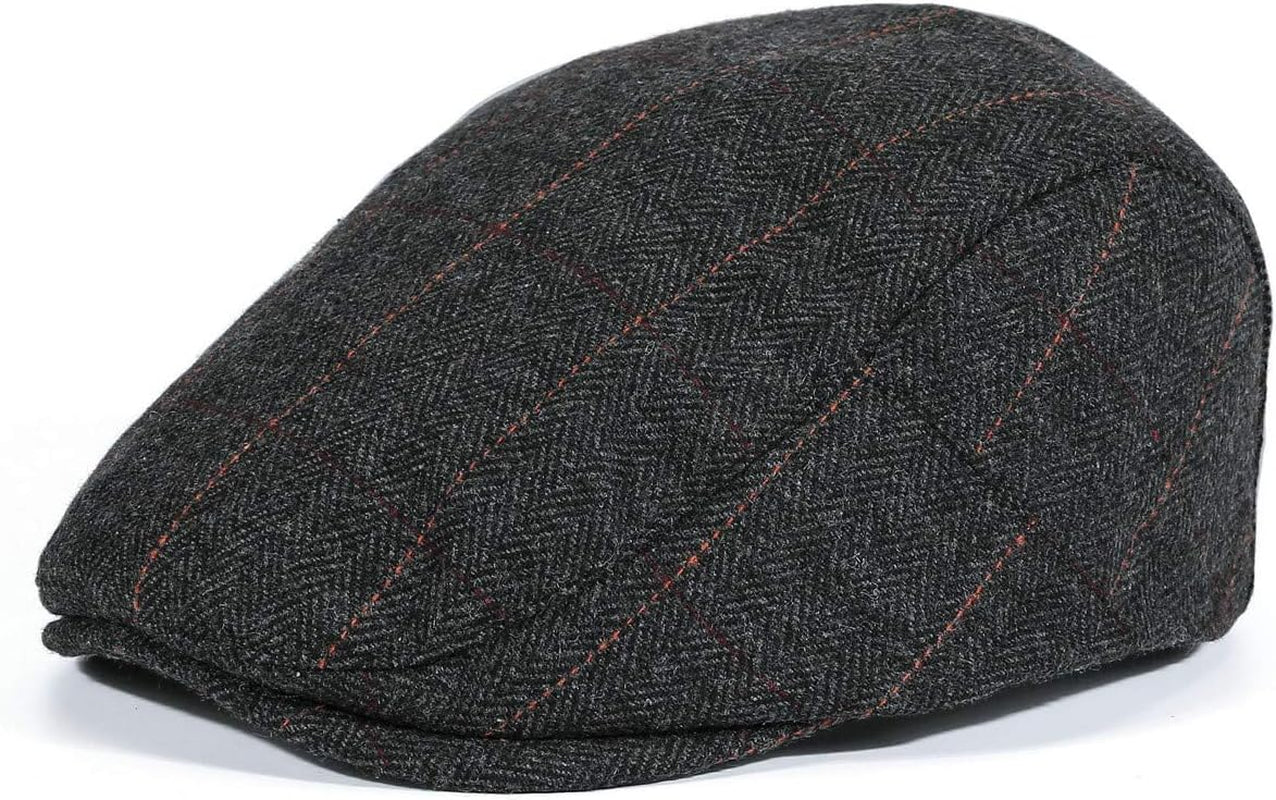 Men'S Flat Ivy Gatsby Newsboy Hat Winter Spring Autumn Driving Cabbie Hunting Cap