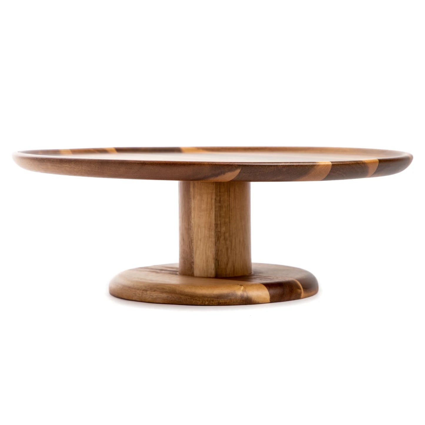 Acacia Wood round Cake Stand