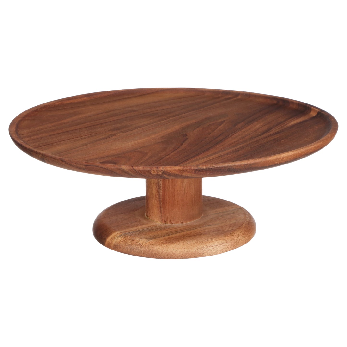 Acacia Wood round Cake Stand