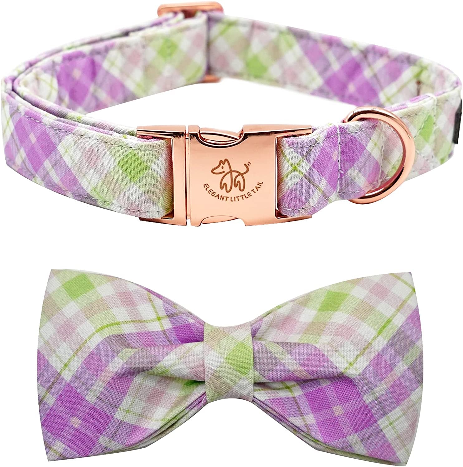 Dog Collar with Bow, Bowtie Dog Collar, Adjustable Fall Dog Collars for Small Medium Large Dogs and Cats