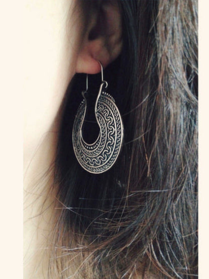 Silver Tibetan Earrings