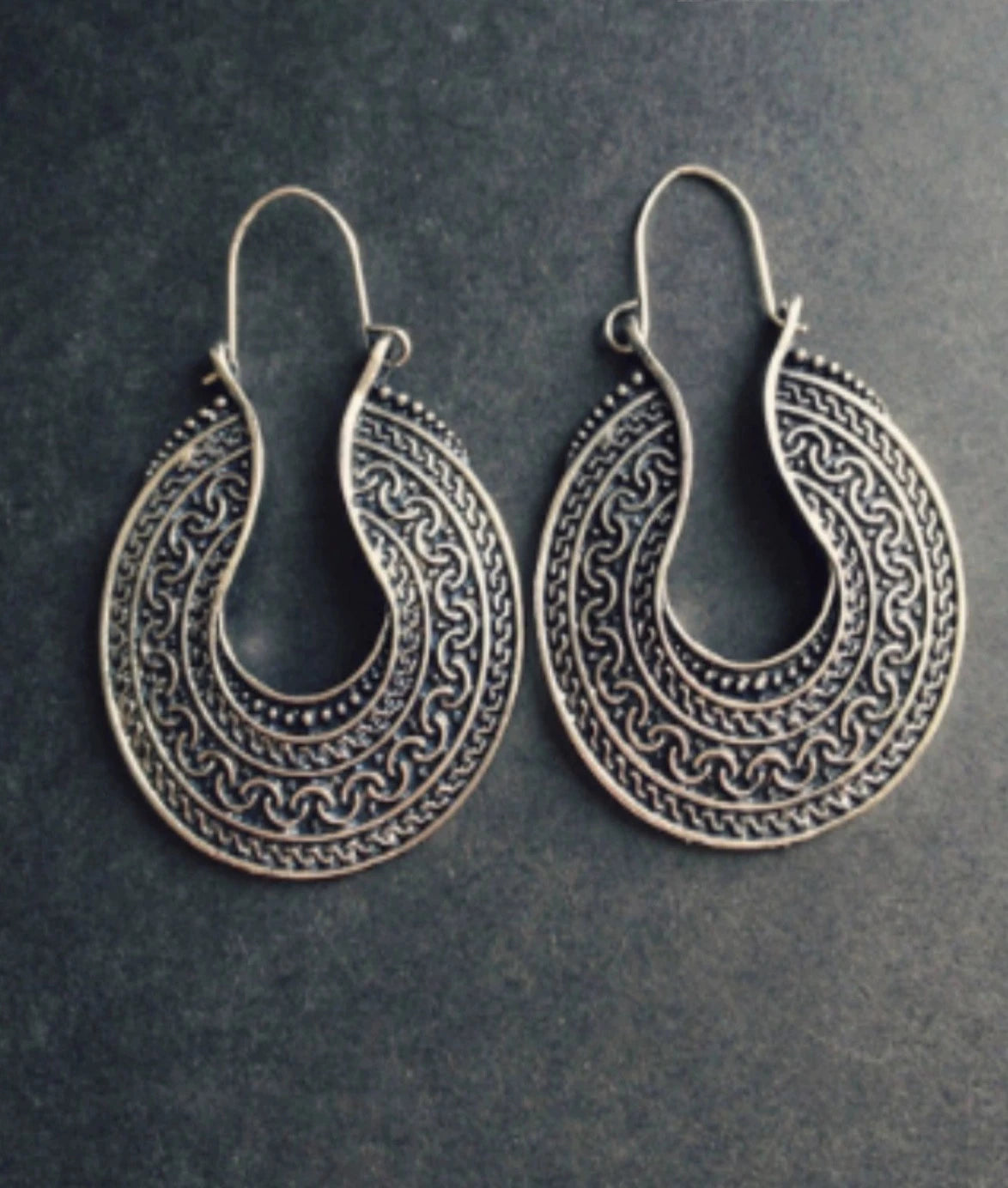 Silver Tibetan Earrings