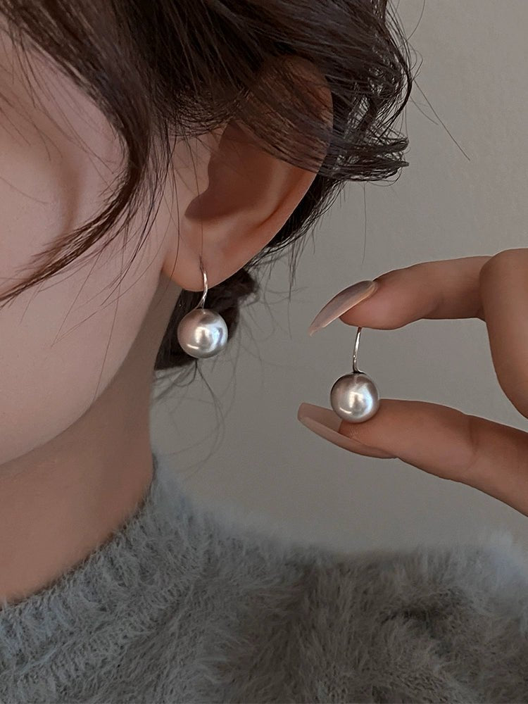 Fine Sterling Silver Pearl Earrings