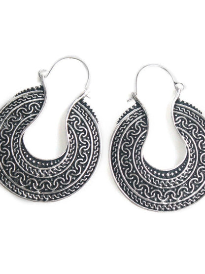 Silver Tibetan Earrings