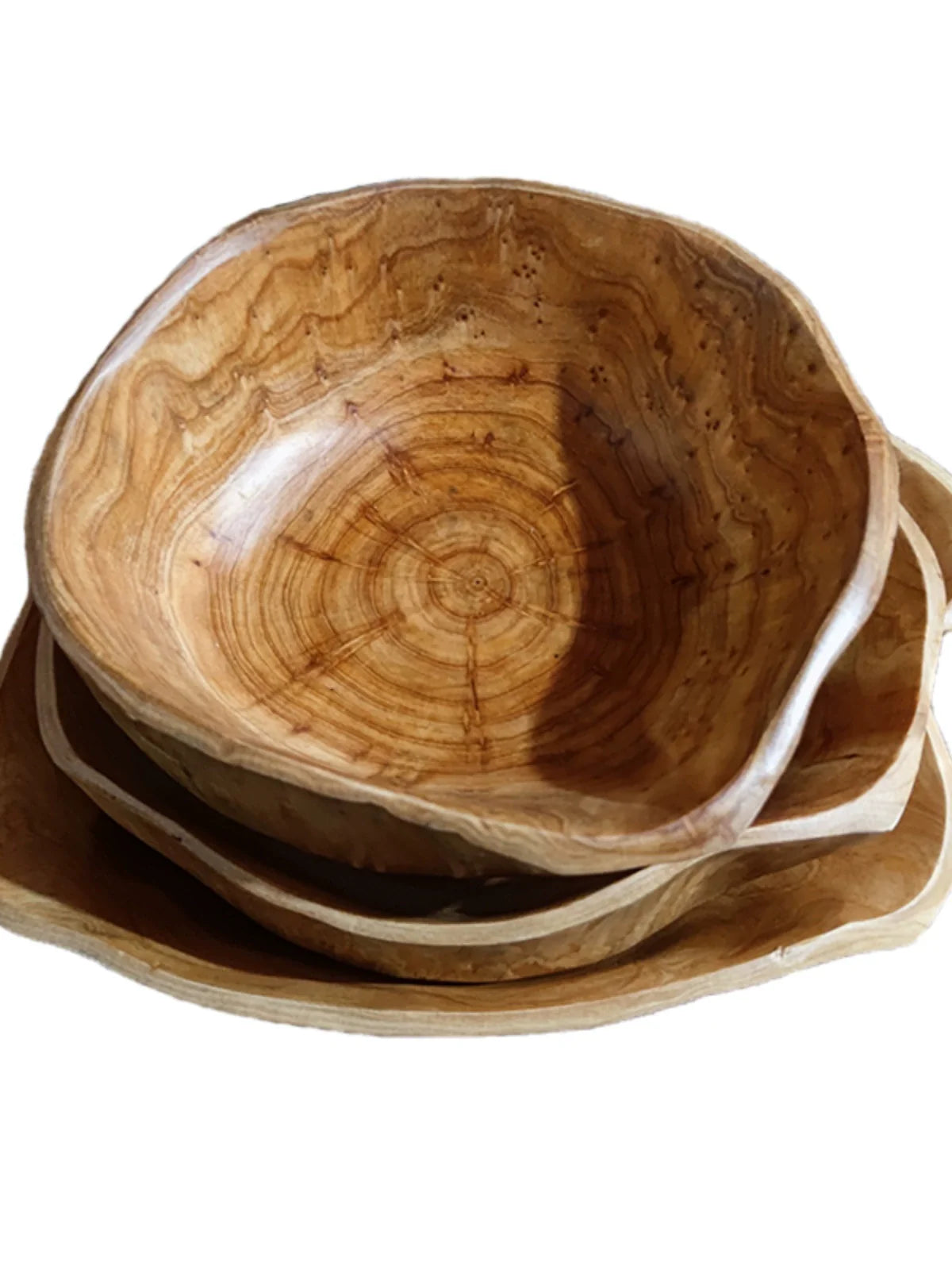 Solid Wood Root Carved Decorative Bowls