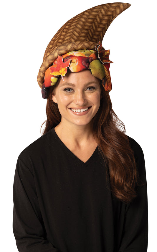 Cornucopia Thanksgiving Hat, Men and Women'S, Brown, Adult One Size, R7787-OS