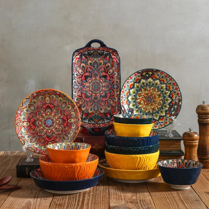 Bohemian Style Dinner Plates