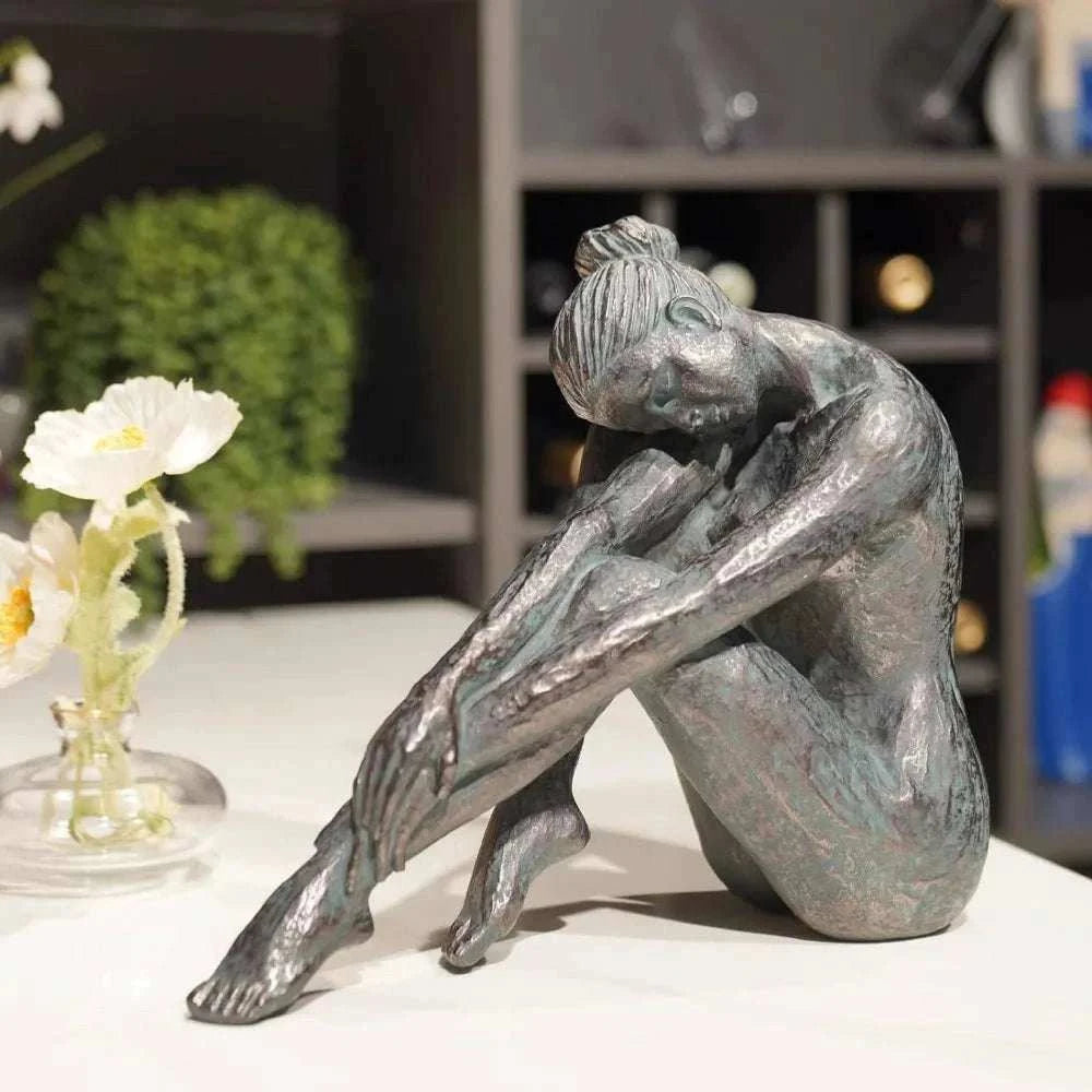 "The Dancer" Resin Bronze Sculpture