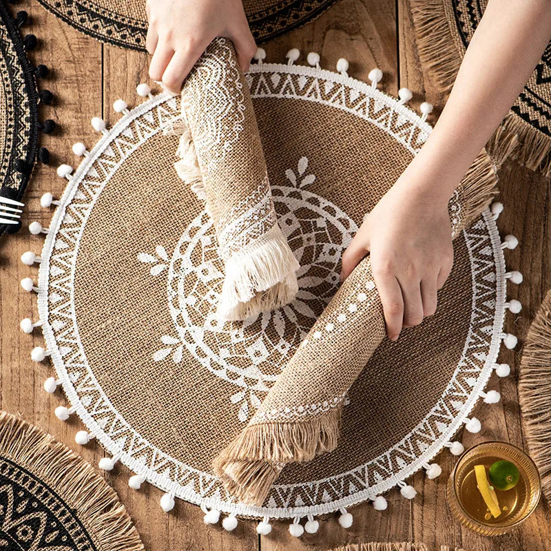 Bohemian Style Place Mats - Set of 4