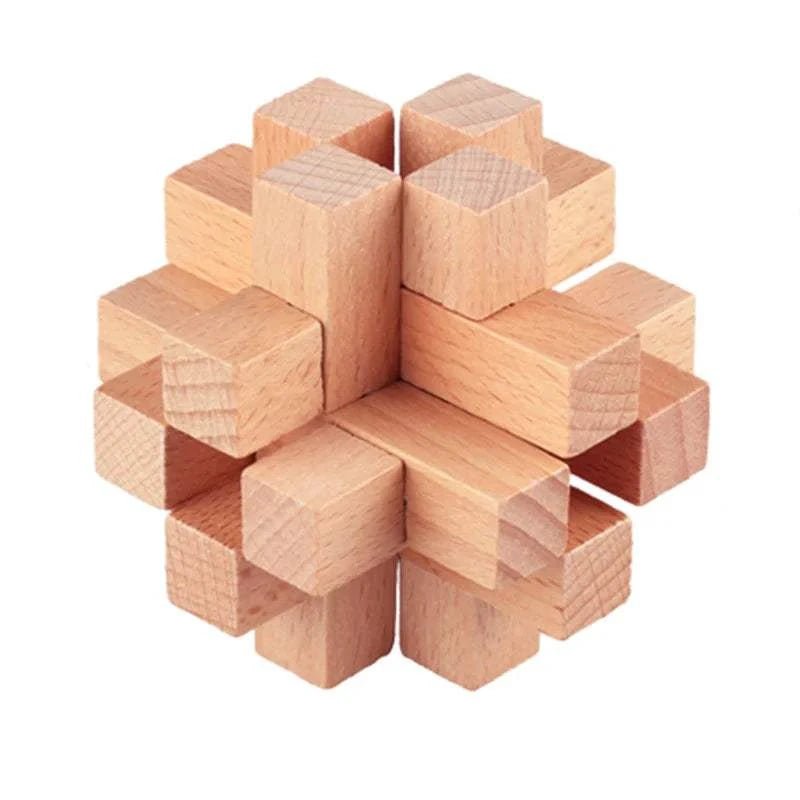 Interlocking Wood Brain Teaser Puzzles