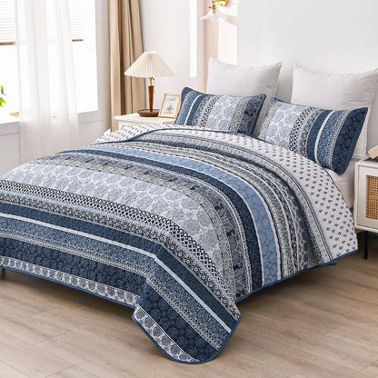 All Season Boho Chic 3 Piece Quilt Sets