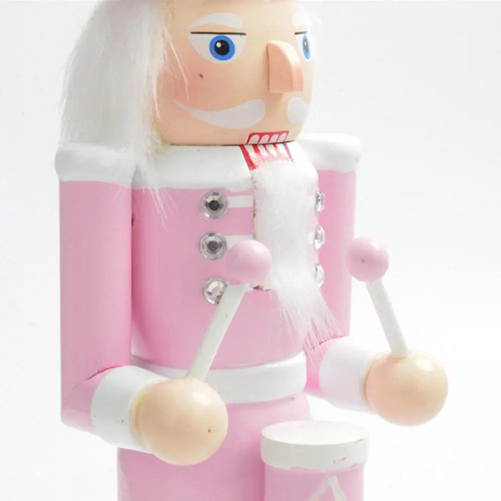 Pink Glitter Wooden Nutcracker Solider