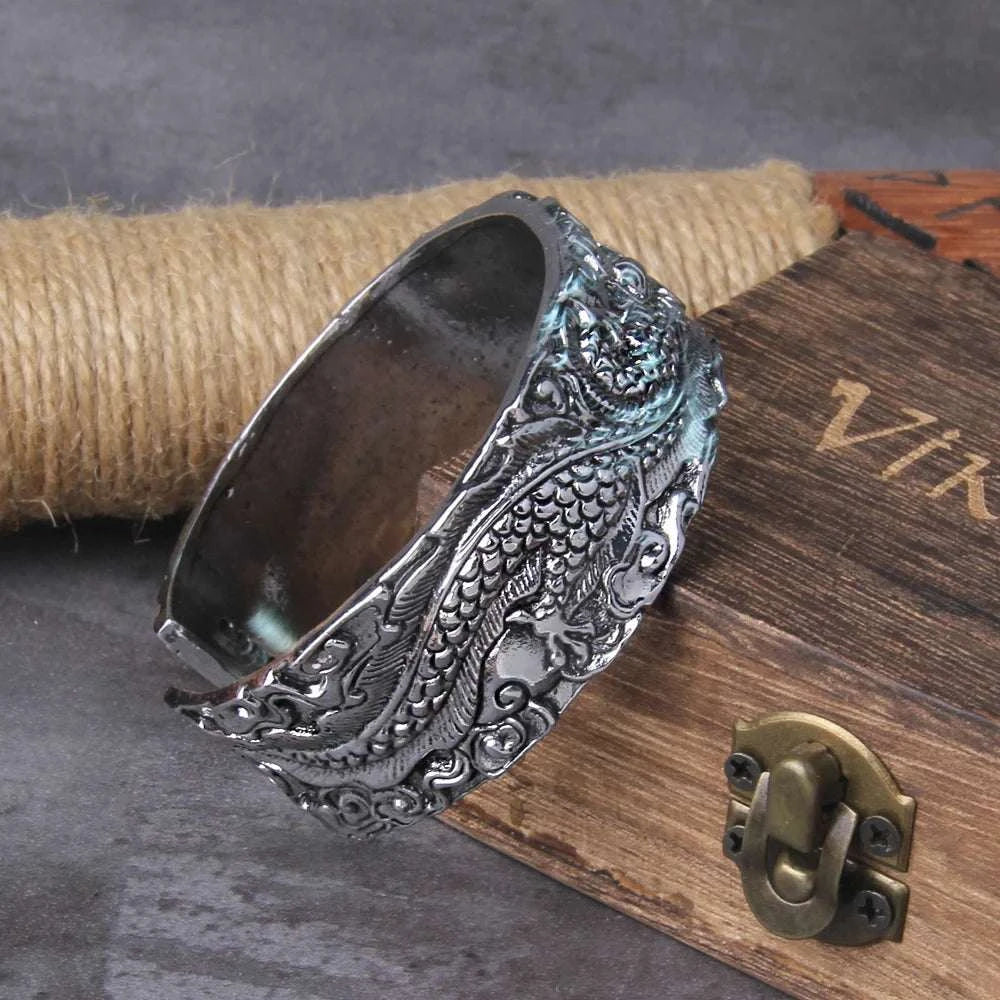 Unisex Dragon Adjustable Cuff Bracelet