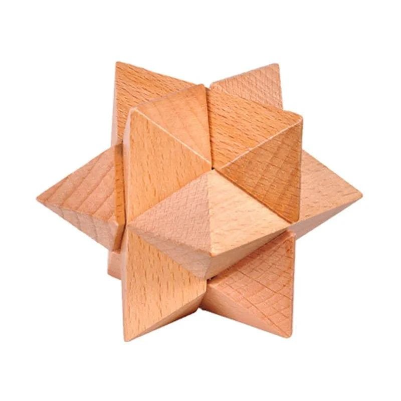 Interlocking Wood Brain Teaser Puzzles