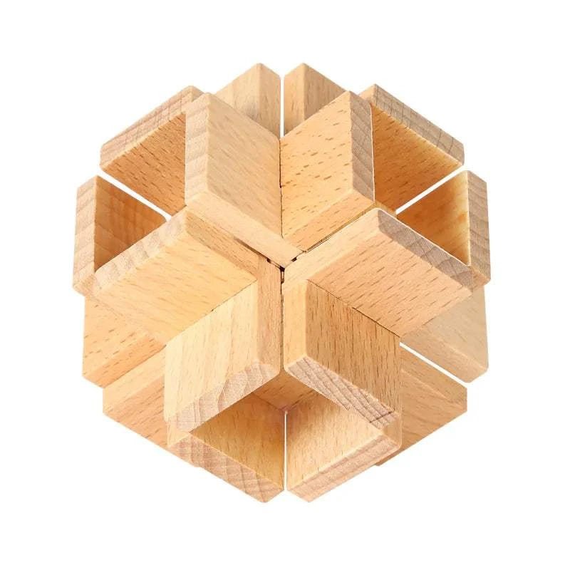 Interlocking Wood Brain Teaser Puzzles