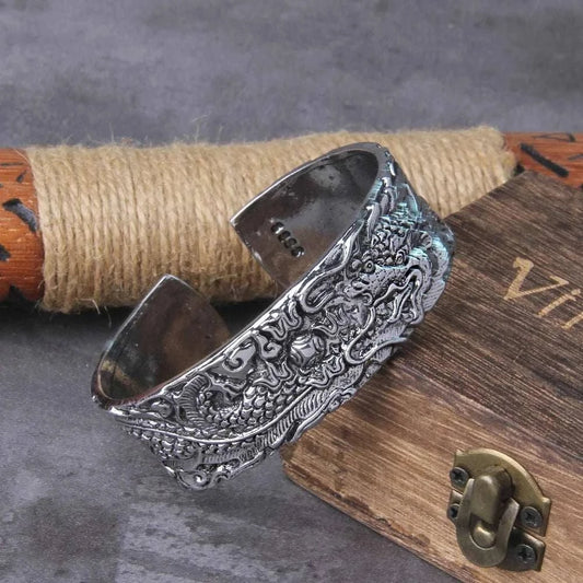 Unisex Dragon Adjustable Cuff Bracelet