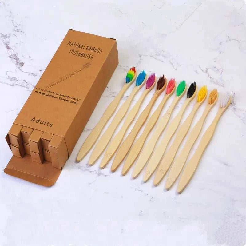 Bamboo Soft Hair Toothbrush for Adults