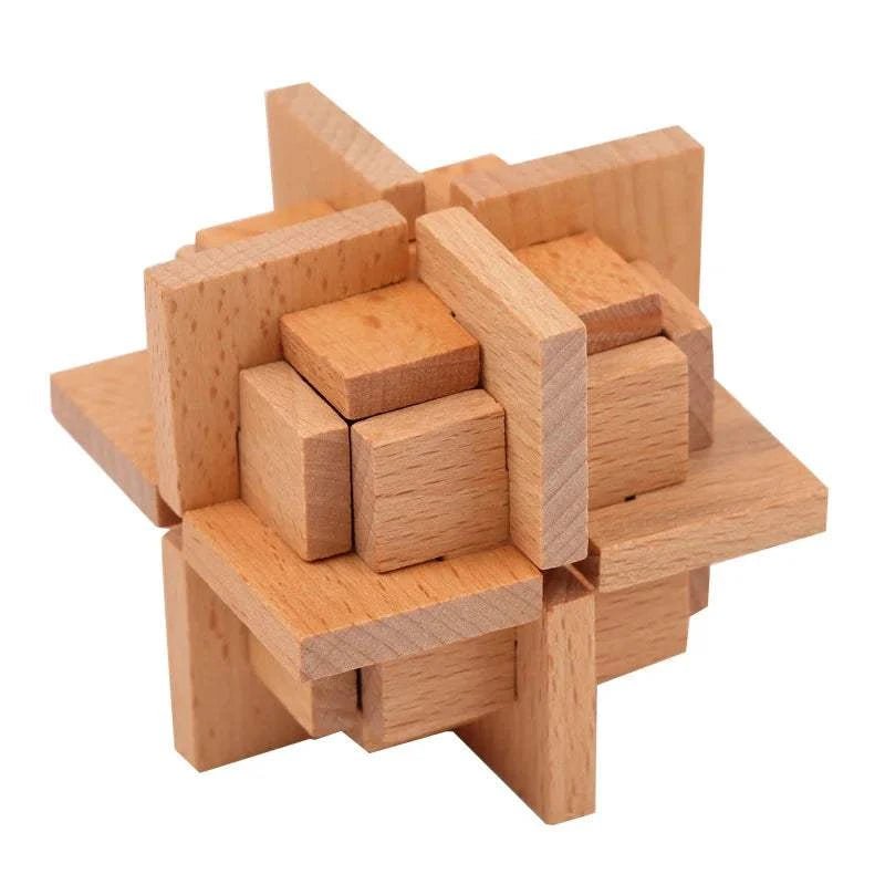 Interlocking Wood Brain Teaser Puzzles