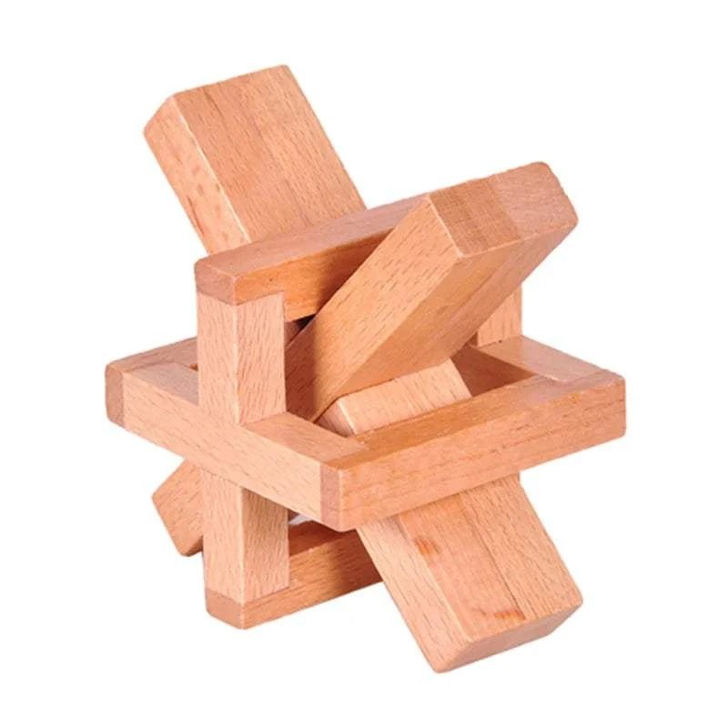 Interlocking Wood Brain Teaser Puzzles