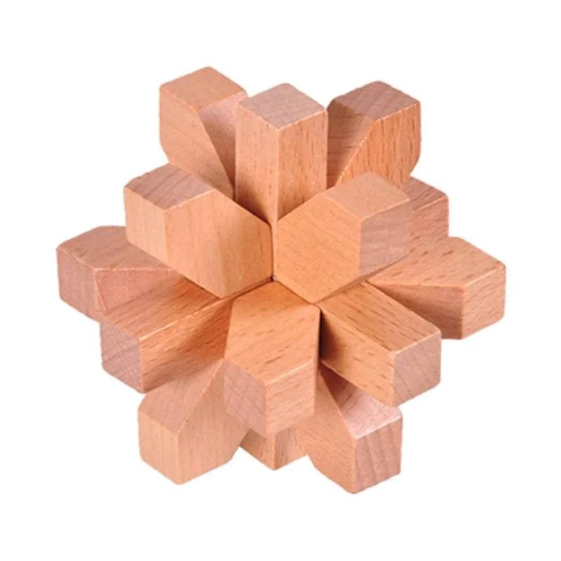 Interlocking Wood Brain Teaser Puzzles