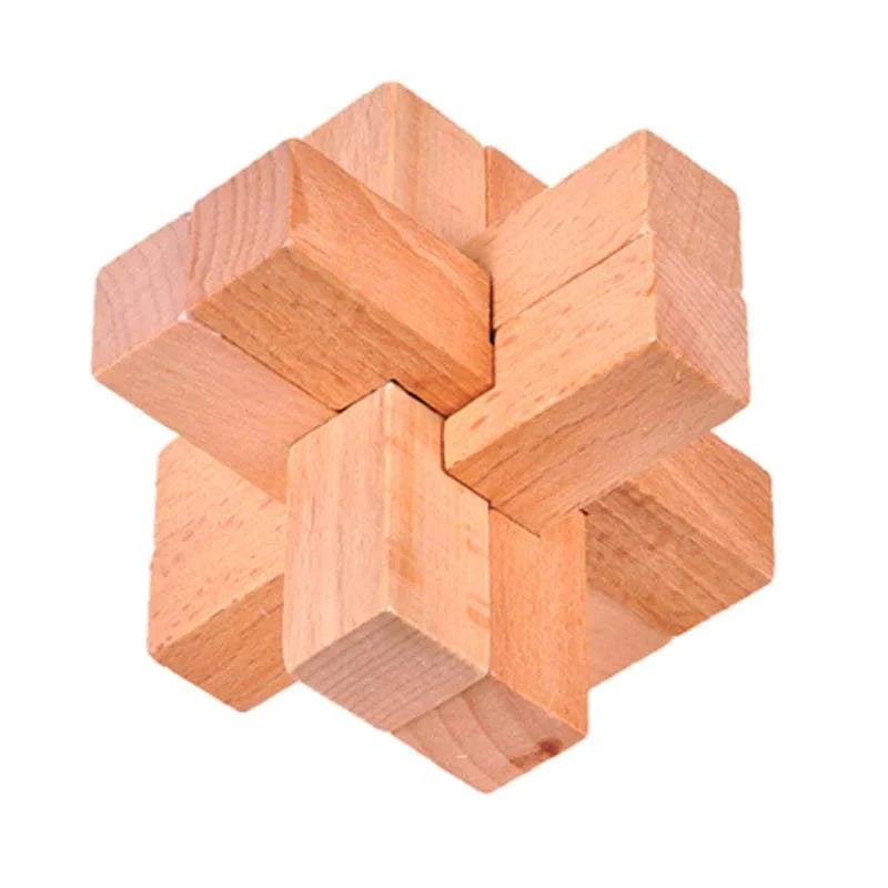 Interlocking Wood Brain Teaser Puzzles