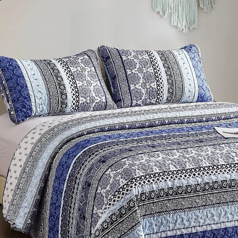 All Season Boho Chic 3 Piece Quilt Sets