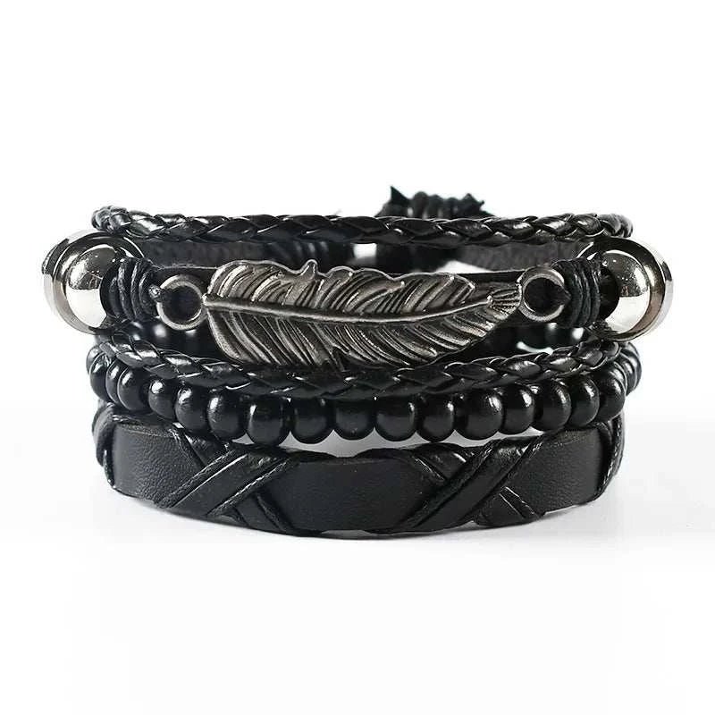 Leather Bracelets with Charm