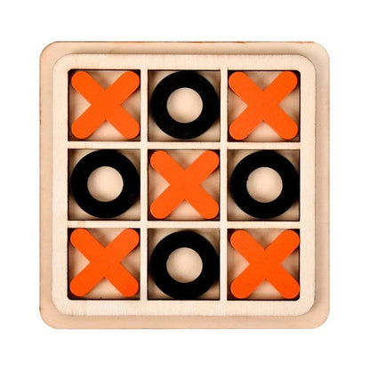 Tic-Tac-Toe Wood Game Board