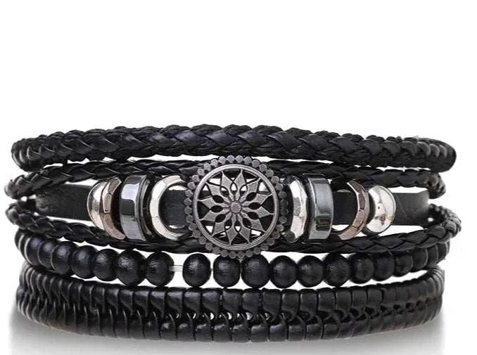 Leather Bracelets with Charm