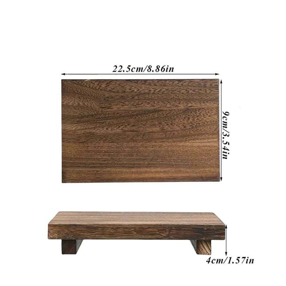 Wood Vanity Pedestal Stand