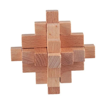 Interlocking Wood Brain Teaser Puzzles