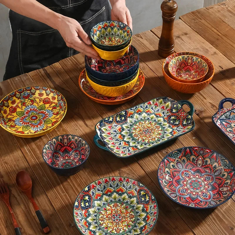 Bohemian Style Dinner Plates