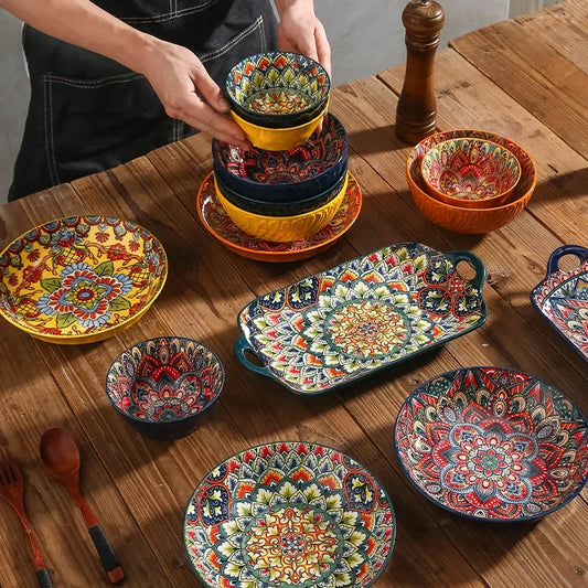 Bohemian Style Dinner Plates