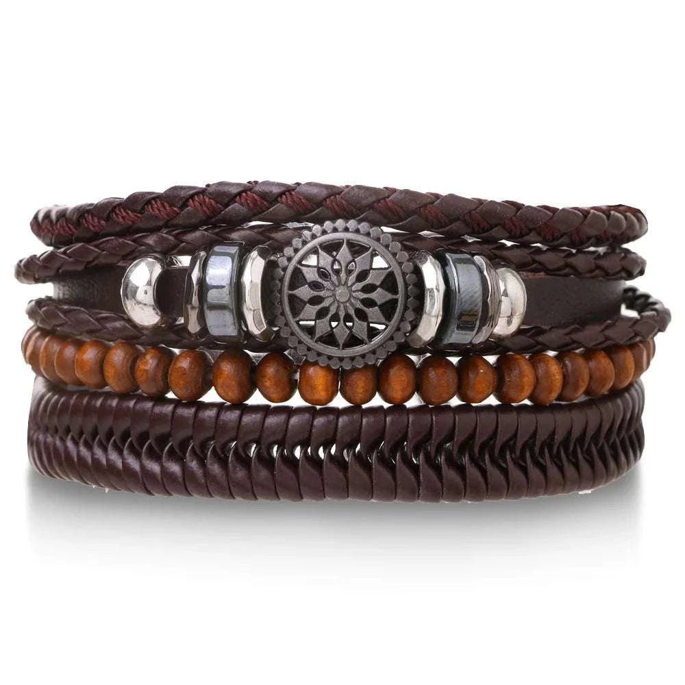 Leather Bracelets with Charm