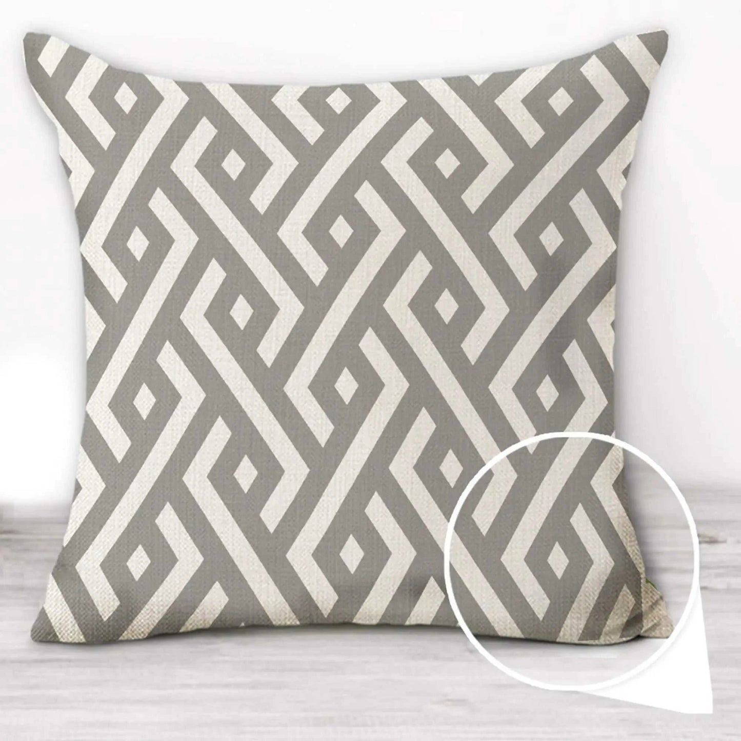 Grey and White Decorative Cushion Covers