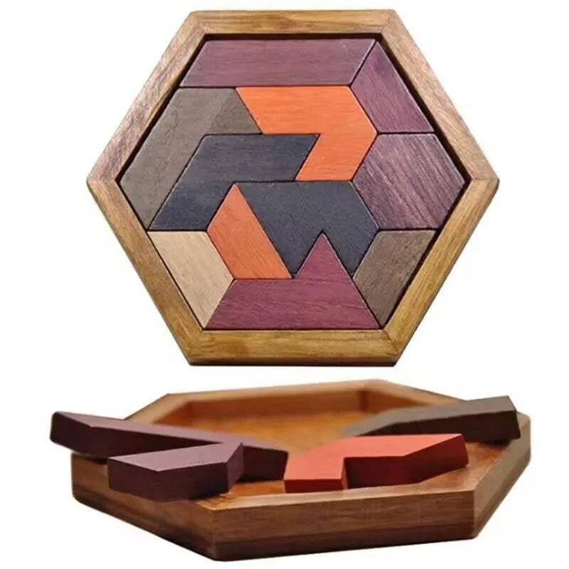 Interlocking Wood Brain Teaser Puzzles