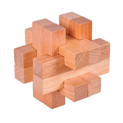 Interlocking Wood Brain Teaser Puzzles