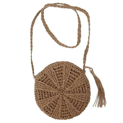 Casual Round Woven Handbag