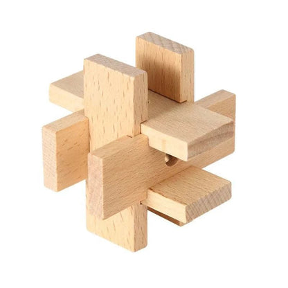 Interlocking Wood Brain Teaser Puzzles