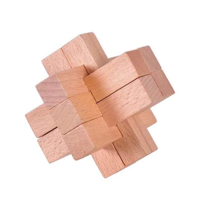 Interlocking Wood Brain Teaser Puzzles