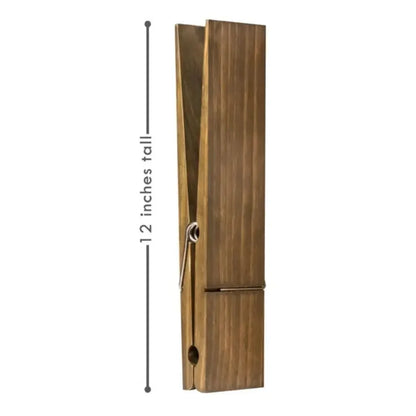 Giant Wooden Clothespin Bathroom Towel Holder