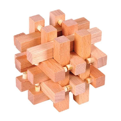 Interlocking Wood Brain Teaser Puzzles