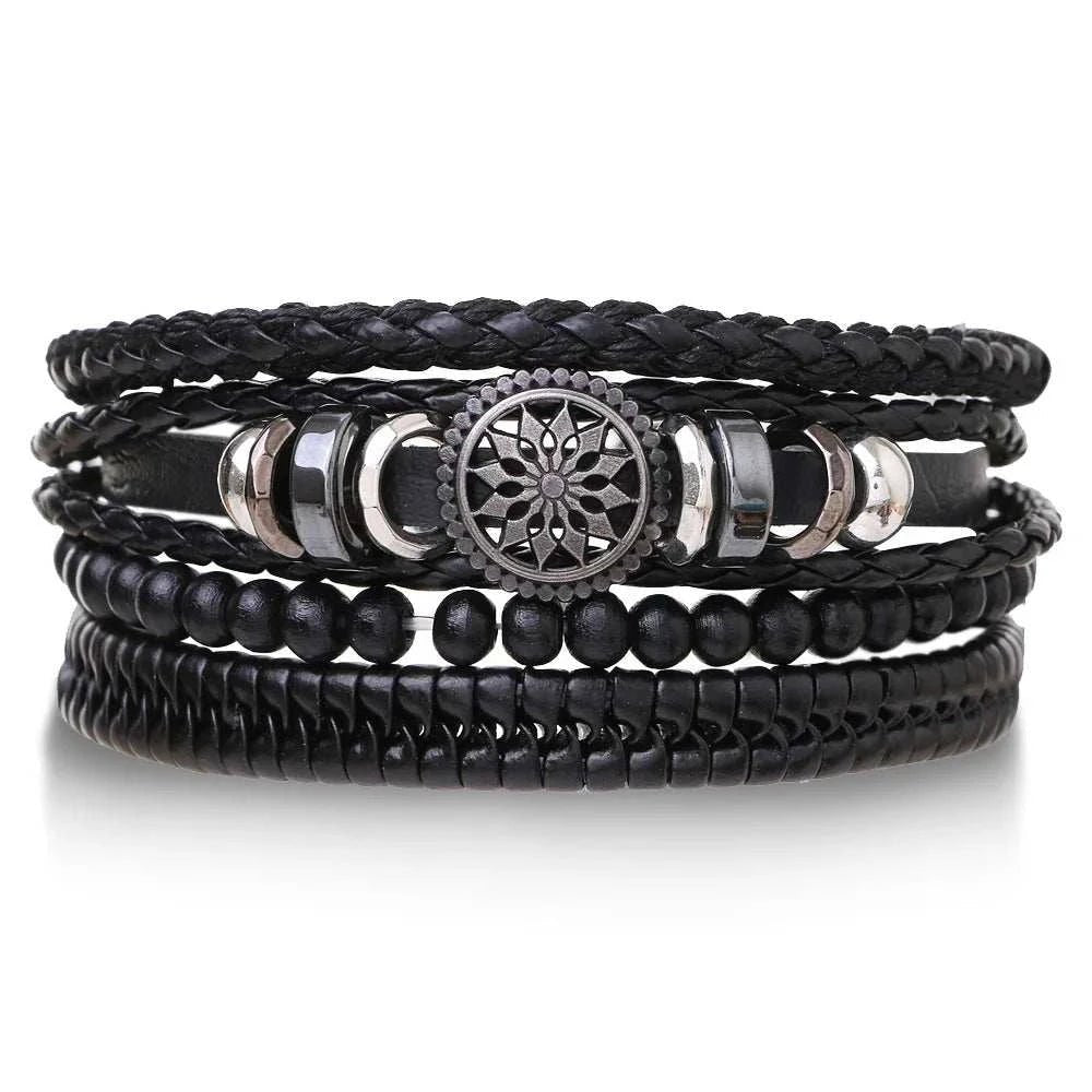 Leather Bracelets with Charm