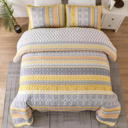 All Season Boho Chic 3 Piece Quilt Sets