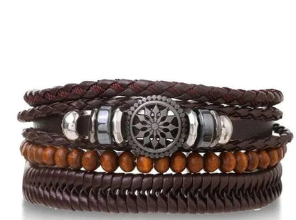 Leather Bracelets with Charm