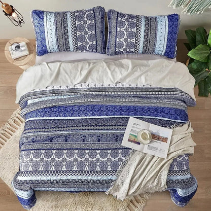 All Season Boho Chic 3 Piece Quilt Sets