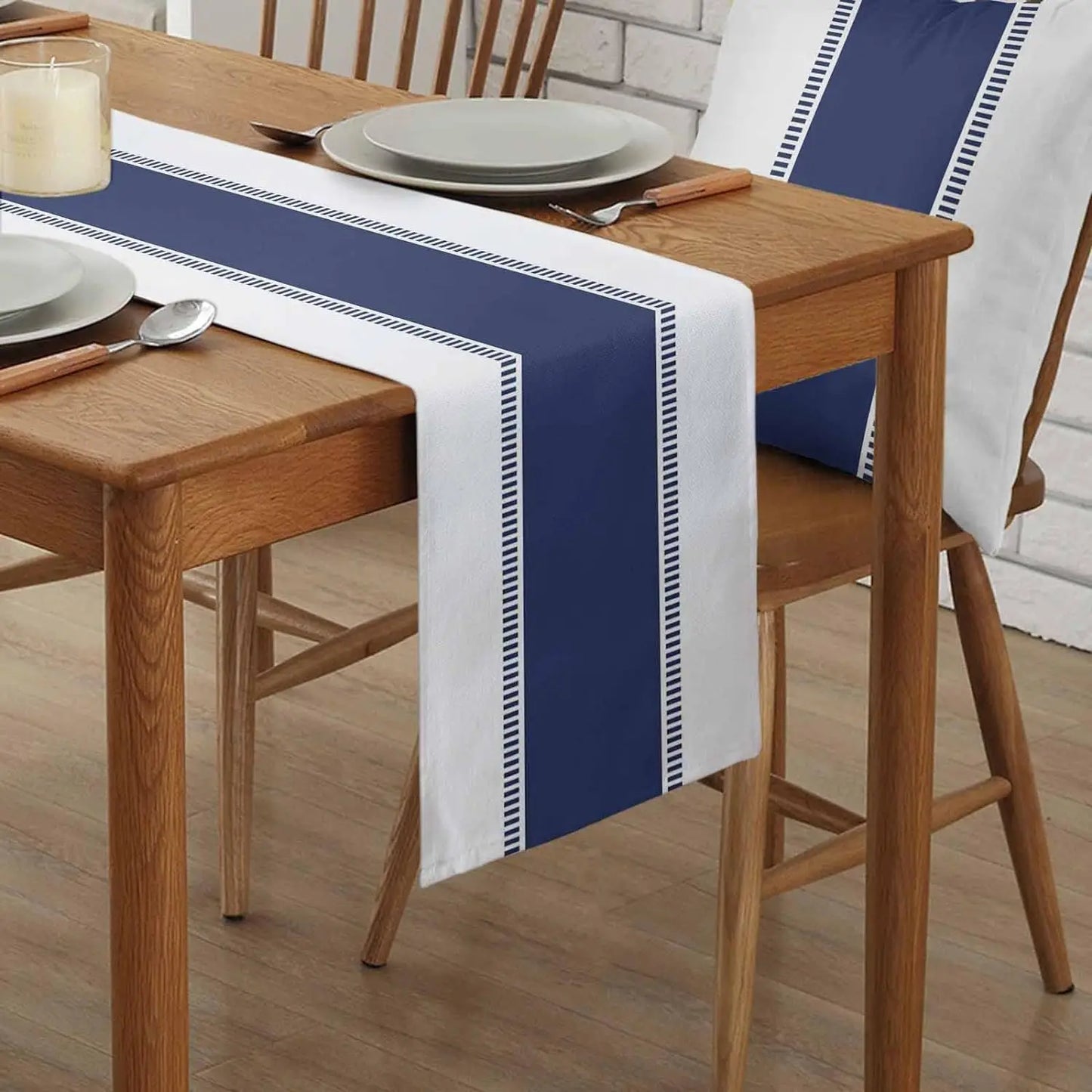 Classic Striped Linen Table Runners