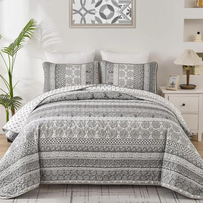 All Season Boho Chic 3 Piece Quilt Sets