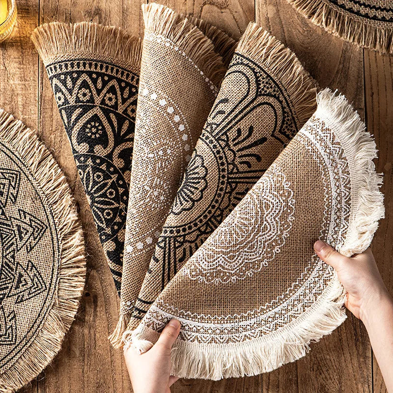 Bohemian Style Place Mats - Set of 4